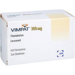 Abbildung: Vimpat 100 mg Filmtabletten 168 St, Filmtabletten PZN 02537862
