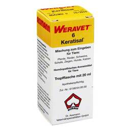 Abbildung: Keratisal 6 vet. Tropfen 20 ml, Tropfen PZN 02538465