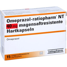 Abbildung: Omeprazol Ratiopharm NT 40 mg magensaftresistent Hartkapseln 15 St, Kapseln magensaftresistent PZN 02559906