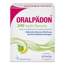 Abbildung: Oralpädon® 240 Apfel-Banane Pulver, 10 St PZN 02563032