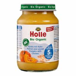 Abbildung: Holle Kürbis mit Huhn 190 g, Brei PZN 02567917