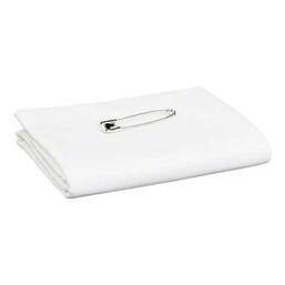 Abbildung: Dreiecktuch BW 90x90x127 weiß mit Sicherheitsn. 1 St PZN 02569253