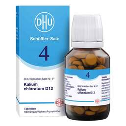Abbildung: Biochemie DHU 4 Kalium chloratum D 12 Tabletten Tabletten, 200 St PZN 02580556