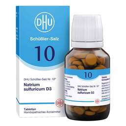 Abbildung: DHU Schüßler-Salz Nr. 10 Natrium sulfuricum D 3 Tabletten Tabletten, 200 St PZN 02580869