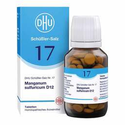 Abbildung: Biochemie DHU 17 Manganum sulfuricum D 12 Tabletten Tabletten, 200 St PZN 02581225