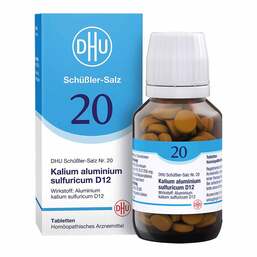 Abbildung: Biochemie DHU 20 Kalium aluminium sulfuratum D 12 Tabletten Tabletten, 200 St PZN 02581604