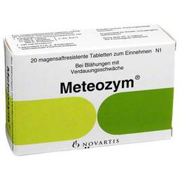 Abbildung: Meteozym Filmtabletten Filmtabletten, 20 St PZN 02584784