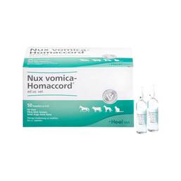 Abbildung: Nux vomica Homaccord Ampullen vet. (für Tiere) 50 St, Ampullen PZN 02585080