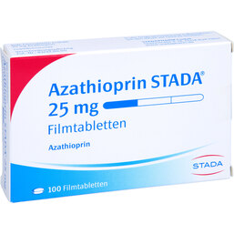 Abbildung: Azathioprin STADA 25 mg Filmtabletten 100 St, Filmtabletten PZN 02588747