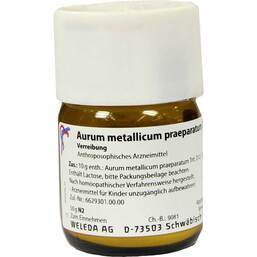 Abbildung: Aurum metallicum Präparat D 12 Trituration 50 g, Trituration PZN 02591442