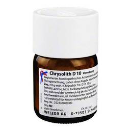 Abbildung: Chrysolith D 10 Trituration 50 g, Trituration PZN 02592625