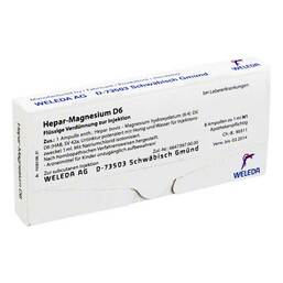Abbildung: Hepar-Magnesium D 6 Ampullen 8X1 ml, Ampullen PZN 02594274