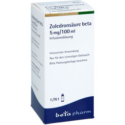 Abbildung: Zoledronsäure beta 5 mg / 100 ml Infusionslösung 100 ml, Infusionslösung PZN 02594506