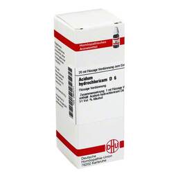 Abbildung: Acidum hydrochloricum D 6 Dilution Dilution, 20 ml PZN 02604771