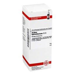 Abbildung: Acidum hydrochloricum D 6 Dilution Dilution, 50 ml PZN 02605078