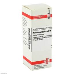 Abbildung: Acidum salicylicum D 4 Dilution Dilution, 20 ml PZN 02605434