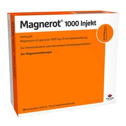 Abbildung: Magnerot 1000 Injekt Ampullen Ampullen, 10X10 ml PZN 02606942