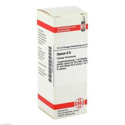 Abbildung: DHU Opium D 6 Dilution 20 ml, Dilution PZN 02619212
