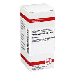 Abbildung: DHU Acidum picrinicum D 4 Tabletten Tabletten, 80 St PZN 02624130