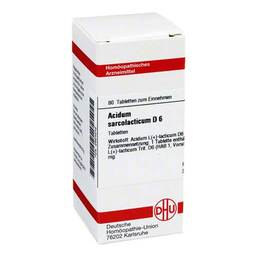 Abbildung: DHU Acidum sarcolactic D 6 Tabletten 80 St, Tabletten PZN 02624242