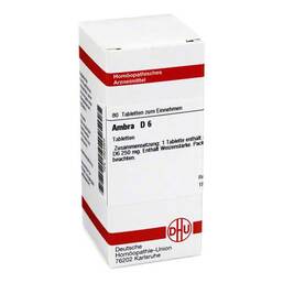 Abbildung: DHU Ambra D 6 Tabletten Tabletten, 80 St PZN 02624905