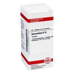 Abbildung: DHU Anacardium D 12 Tabletten Tabletten, 80 St PZN 02625158