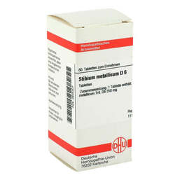 Abbildung: Stibium metallicum D 6 Tabletten Tabletten, 80 St PZN 02625307