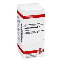 Abbildung: Aralia racemosa D 3 Tabletten Tabletten, 80 St PZN 02625483