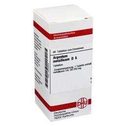 Abbildung: DHU Argentum metallicum D 6 Tabletten Tabletten, 80 St PZN 02625626