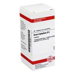 Abbildung: Arum triphyllum D 6 Tabletten Tabletten, 80 St PZN 02625891