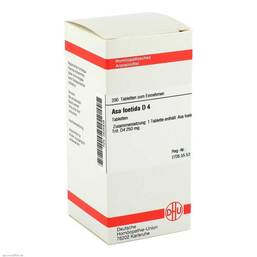 Abbildung: Asa foetida D 4 Tabletten Tabletten, 200 St PZN 02625939