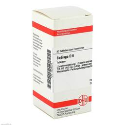 Abbildung: DHU Badiaga D 6 Tabletten Tabletten, 80 St PZN 02626324