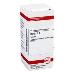 Abbildung: DHU Borax D 6 Tabletten Tabletten, 80 St PZN 02626703