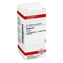Abbildung: Cactus D 4 Tabletten Tabletten, 80 St PZN 02626873