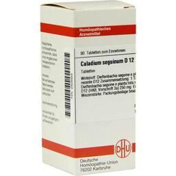 Abbildung: DHU Caladium seguinum D 12 Tabletten Tabletten, 80 St PZN 02626956