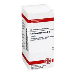 Abbildung: DHU Carduus marianus D 1 Tabletten Tabletten, 80 St PZN 02627660