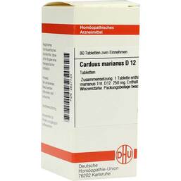 Abbildung: DHU Carduus marianus D 12 Tabletten Tabletten, 80 St PZN 02627720