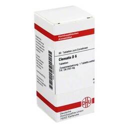 Abbildung: DHU Clematis D 6 Tabletten Tabletten, 80 St PZN 02628582