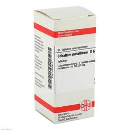 Abbildung: DHU Cobaltum metallicum D 6 Tabletten 80 St, Tabletten PZN 02628613