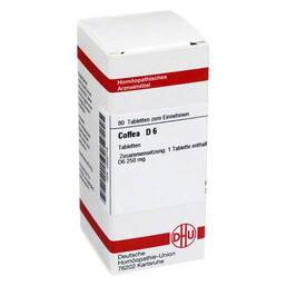 Abbildung: Coffea D 6 Tabletten Tabletten, 80 St PZN 02628719