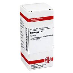 Abbildung: DHU Crataegus D 2 Tabletten Tabletten, 80 St PZN 02629185
