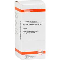 Abbildung: DHU Cuprum arsenicosum D 30 Tabletten 80 St, Tabletten PZN 02629400