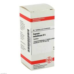 Abbildung: Cuprum metallicum D 5 Tabletten Tabletten, 80 St PZN 02629423