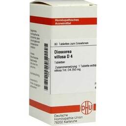 Abbildung: Dioscorea villosa D 4 Tabletten Tabletten, 80 St PZN 02629759