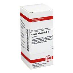 Abbildung: DHU Galega officinalis D 4 Tabletten Tabletten, 80 St PZN 02630662
