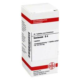 Abbildung: Guaiacum D 4 Tabletten Tabletten, 80 St PZN 02630998