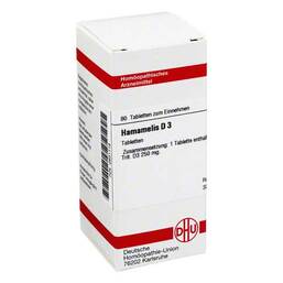 Abbildung: DHU Hamamelis D 3 Tabletten Tabletten, 80 St PZN 02631118