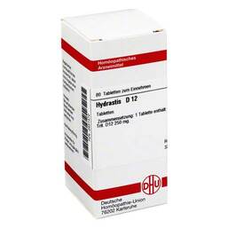 Abbildung: Hydrastis D 12 Tabletten Tabletten, 80 St PZN 02631472