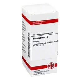 Abbildung: DHU Hyoscyamus D 4 Tabletten Tabletten, 80 St PZN 02631561
