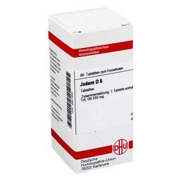Abbildung: Jodum D 6 Tabletten Tabletten, 80 St PZN 02631934